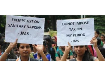 อินเดียประกาศยกเลิกภาษีนำเข้าเกี่ยวกับผ้าอนามัย